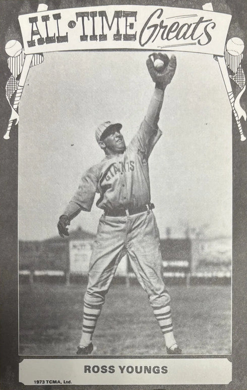 Ross Youngs 1973 TCMA All Time Greats Postcard