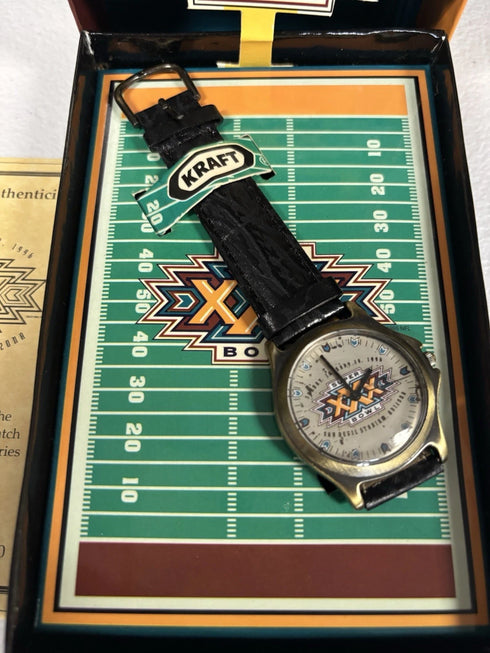 Super Bowl XXX Limited Edition Kraft Watch With Box # 40877 Of 50000