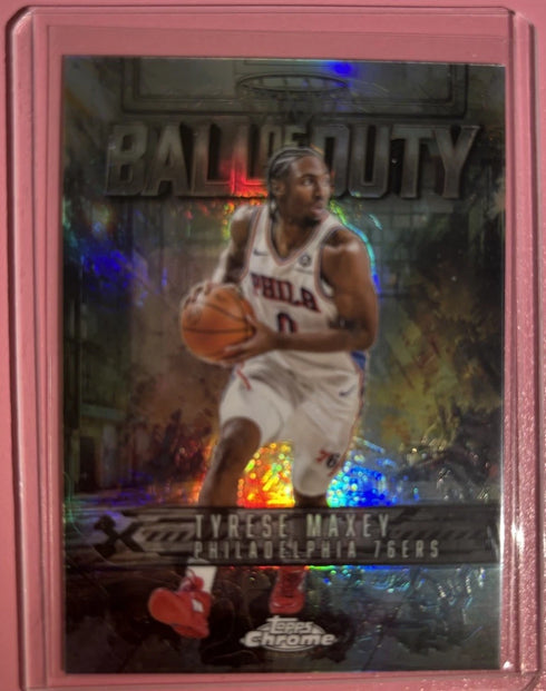 2025 Topps Chrome Tyrese Maxey Ball of Duty #BD-10 76ers