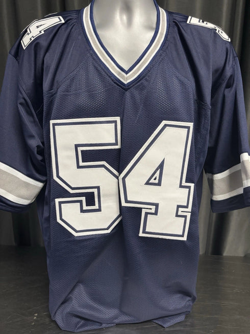 Custom Unsigned Randy White Blue Jersey XL