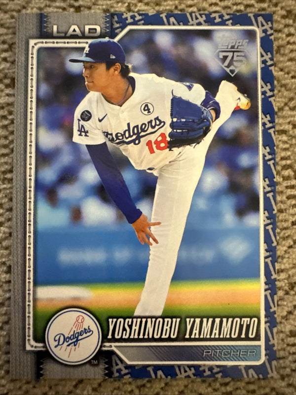 2026 TOPPS SERIES 1 - YOSHINOBU YAMAMOTO - TEAM BORDER VARIATION - LA DODGERS