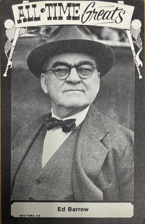 Ed Barrow 1973 TCMA All Time Greats Postcard