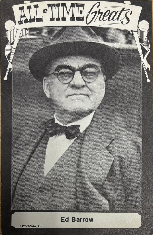 Ed Barrow 1973 TCMA All Time Greats Postcard