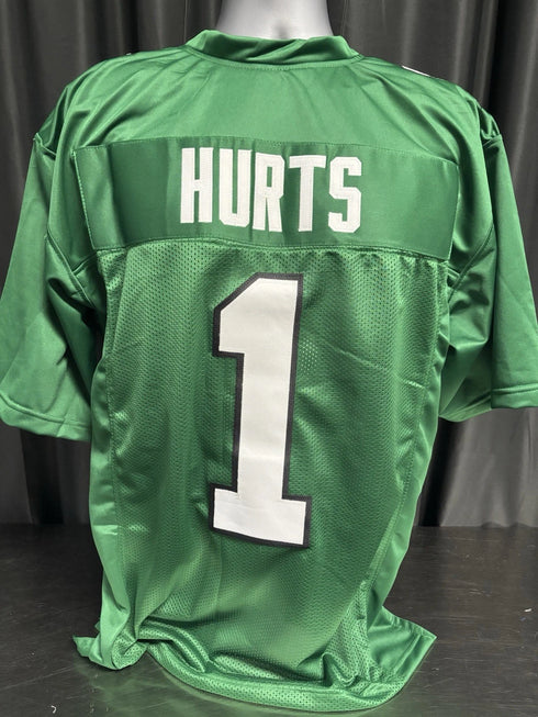 Custom Unsigned Jalen Hurts Kelly Green Jersey XL