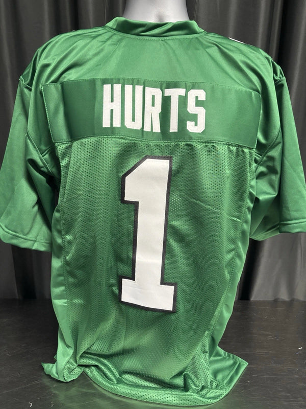Custom Unsigned Jalen Hurts Kelly Green Jersey XL