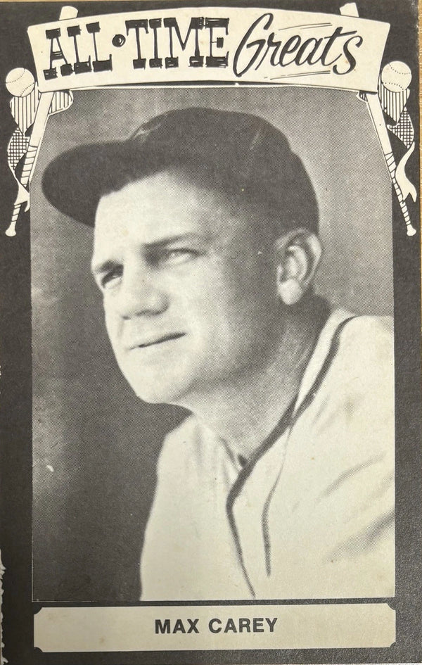 Max Carey 1973 TCMA All Time Greats Postcard