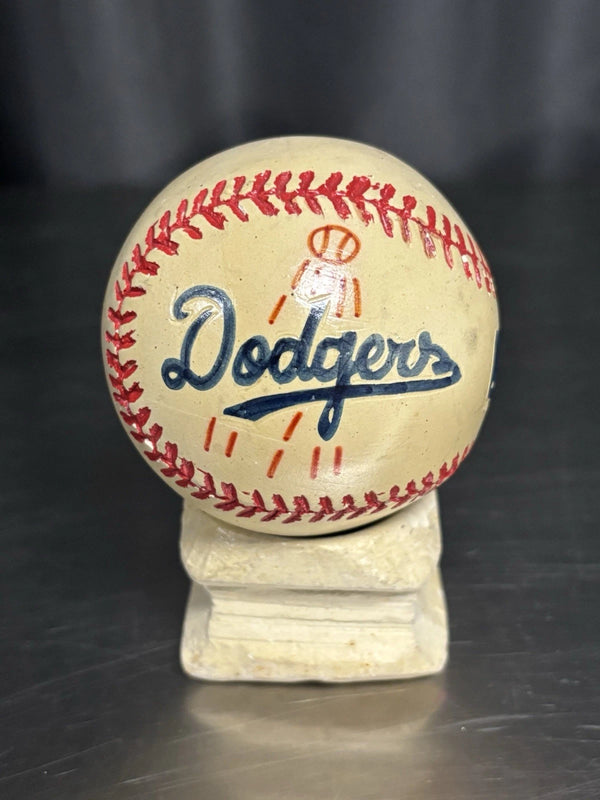 Los Angeles Dodgers Hand Made Hand Painted Stone Baseball