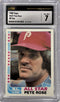 1982 Topps Pete Rose Cincinnati Reds All Star #337 CSG 7