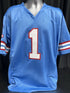 Custom Unsigned Warren Moon Blue Jersey XL