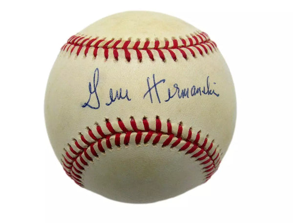 Gene Hermanski Signed/Autographed ONL Baseball Brooklyn Dodgers JSA COA