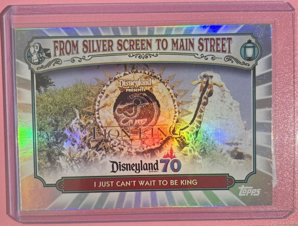 2025 Topps Disneyland 70th Anniversary - I Just Can’t Wait To Be King #MS-10