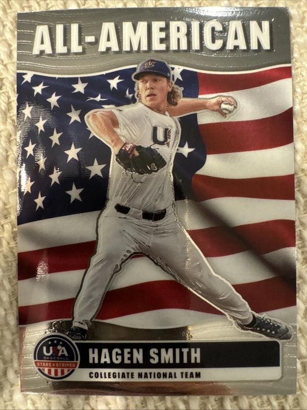 2026 Panini Stars & Stripes Prizm - All-American Hagen Smith #4 (RC)