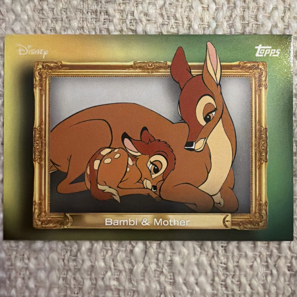 2026 Topps Disney Neon Family Frame Insert #FF-16 BAMBI & MOTHER