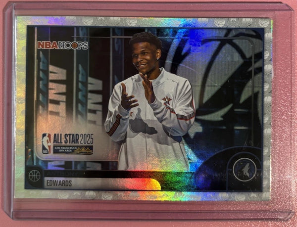 Topps 2026 NBA Hoops Anthony Edwards All-Star 2025 Holo Basketball Border #279
