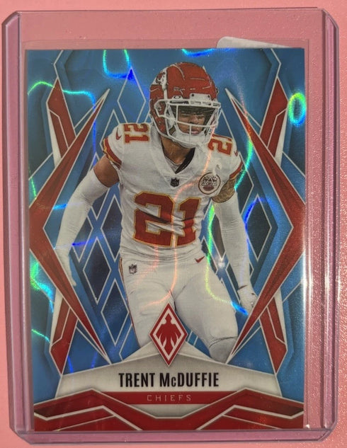 2025 Panini Phoenix Trent McDuffie #91 Light Blue Lava Kansas City Chiefs
