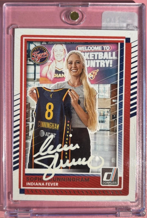 2025 Panini Donruss WNBA - Sophie Cunningham #24 Autograph SWAU Coa