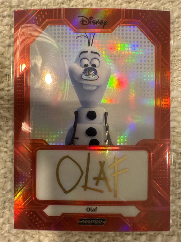 2025 Kakawow Phantom Disney Red #PD-SIR-10 Olaf Auto 20/75 ZBX LD36