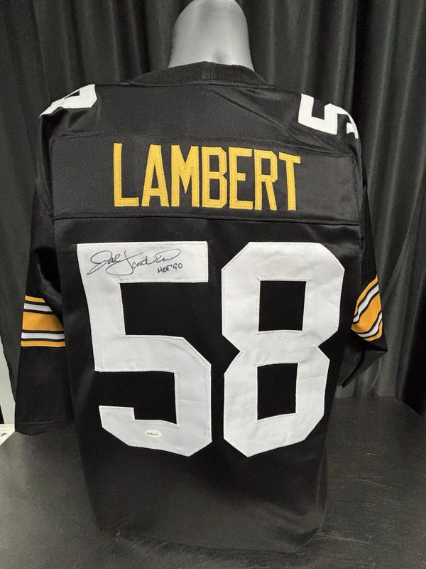 Pittsburgh Steelers Jack Lambert Signed With Inscr. Black Jersey W/ COA