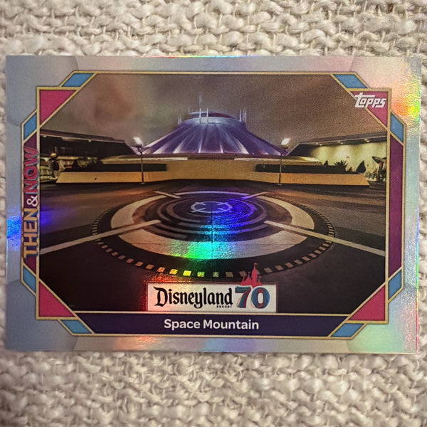 2025 Topps Disneyland 70th Anniversary #50 Space Mountain 2005 Rainbow Foil