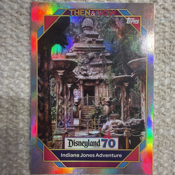 Indiana Jones Adventure RAINBOW FOIL 2025 Topps Disneyland 70th Anniversary #13