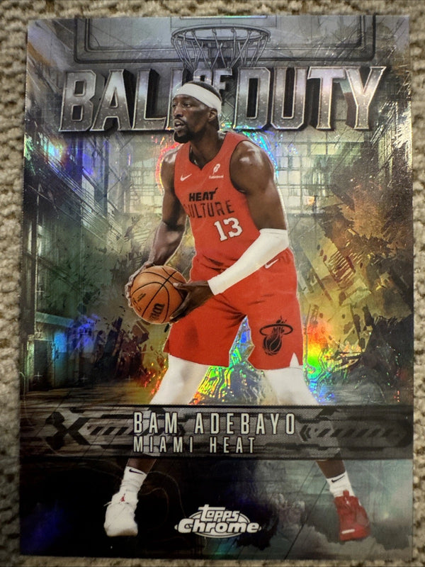 Topps Chrome 2025-26 Bam Adebayo Ball of Duty Refractor BD-15