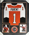 Philadelphia Flyers Bernie Parent Signed Framed Orange Jersey With JSA