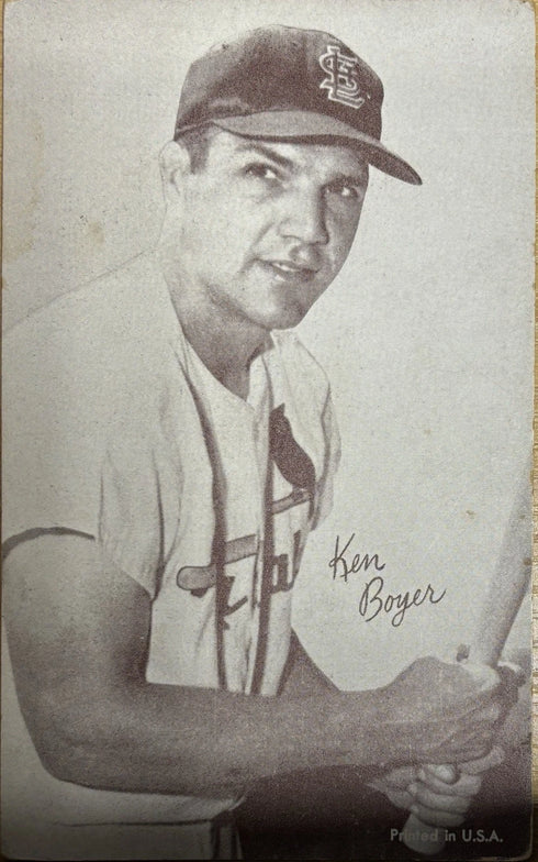 1962 Exhibits Ken Boyer St. Louis Cardinals