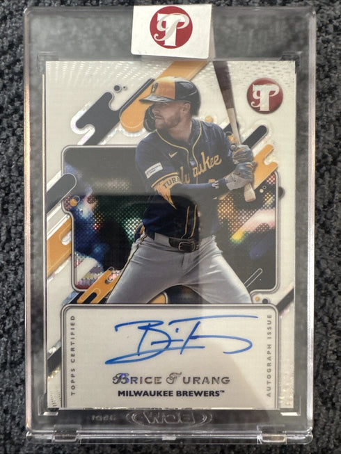 2025 Topps Pristine Brice Turang Encased Pristine Refractor Auto *Brewers*