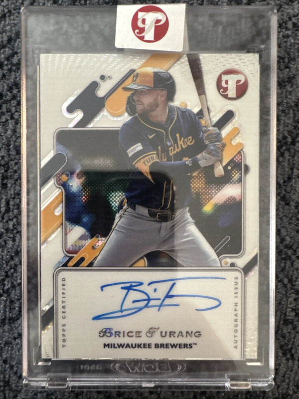 2025 Topps Pristine Brice Turang Encased Pristine Refractor Auto *Brewers*