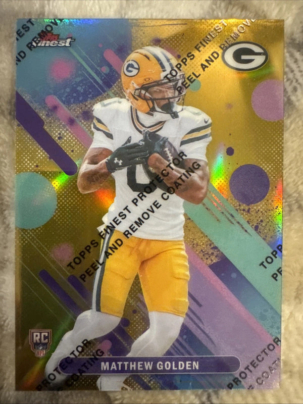 2025 Topps Finest #25 Matthew Golden Gold /50 RC