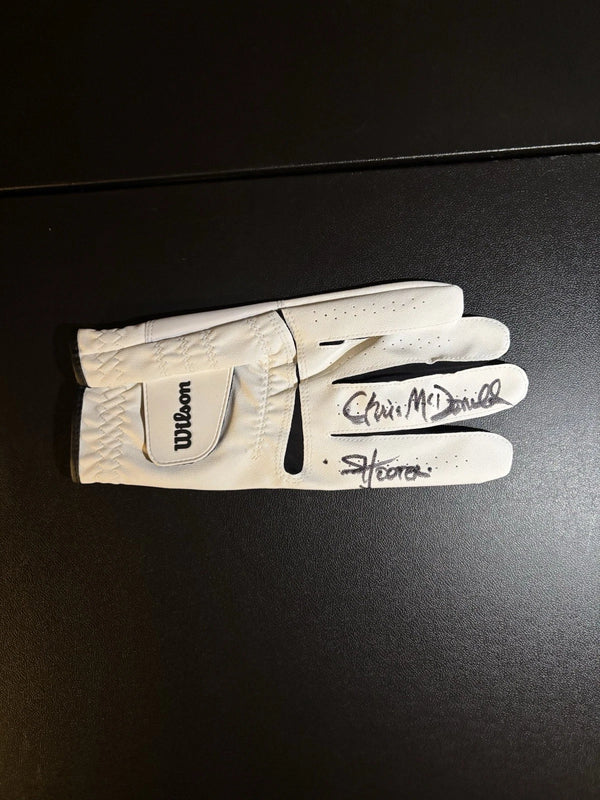 Actor CHRISTOPHER MCDONALD Happy Gilmore Signed Golf Glove SHOOTER MCGAVIN