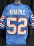 Custom Unsigned Robert Brazile Blue Jersey XL