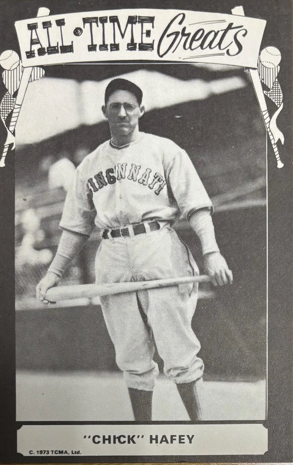 Chick Hafey 1973 TCMA All Time Greats Postcard