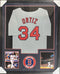 Boston Red Sox David Ortiz Signed Framed Grey Jersey JSA LOA