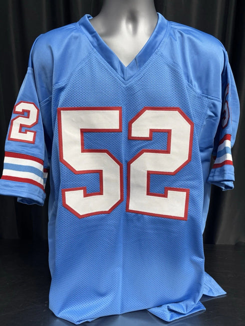 Custom Unsigned Robert Brazile Blue Jersey XL