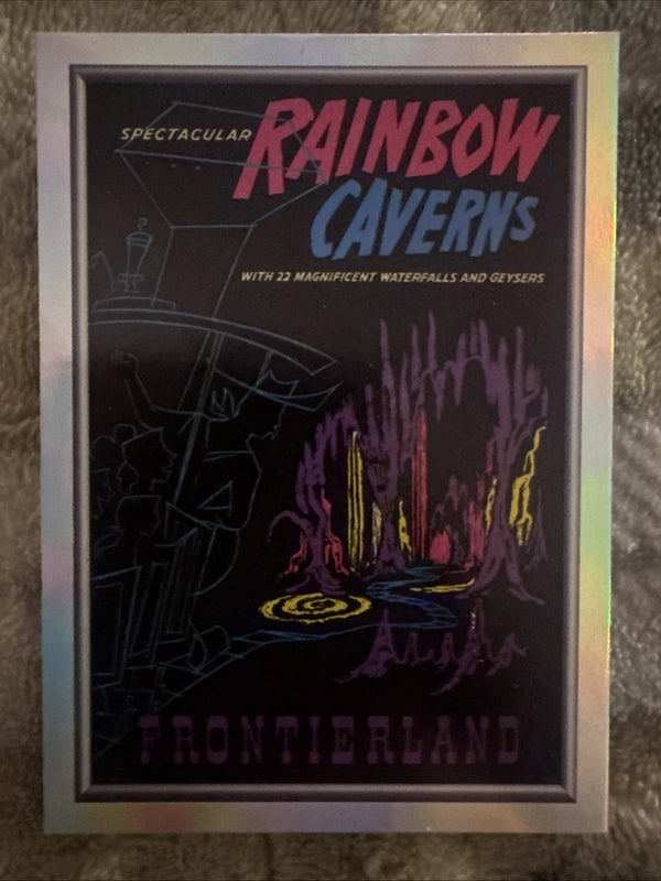 Topps Disneyland 70th Foil Posters P-9 Rainbow Caverns Card