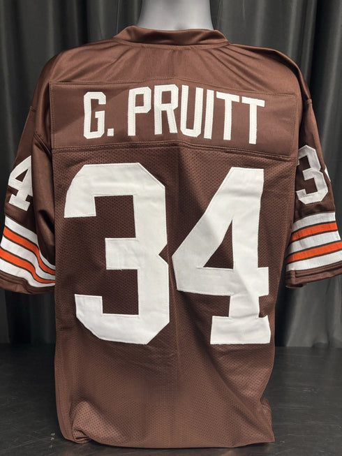 Custom Unsigned Greg Pruitt Brown Jersey XL