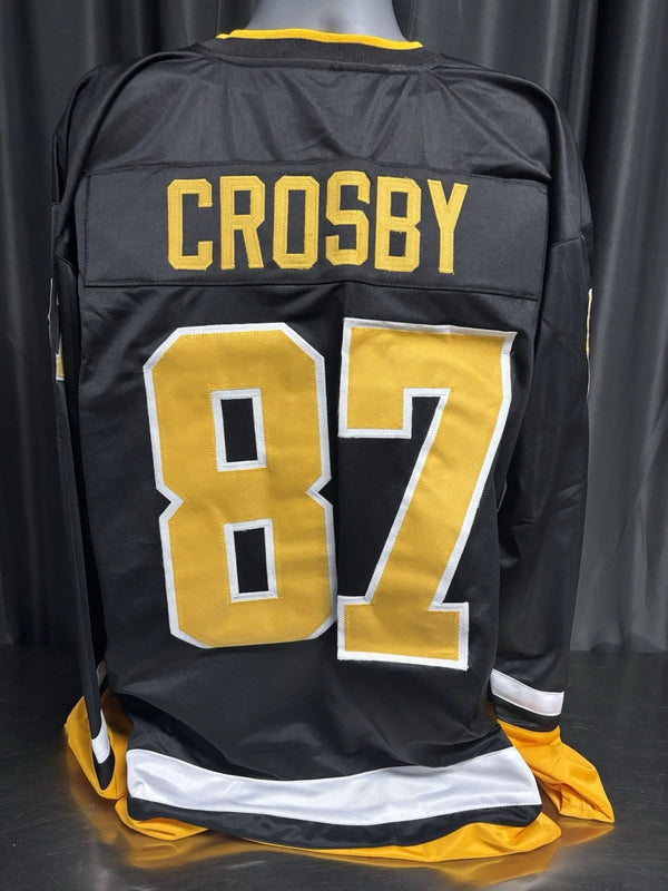 Custom Unsigned Sidney Crosby Black Jersey XL