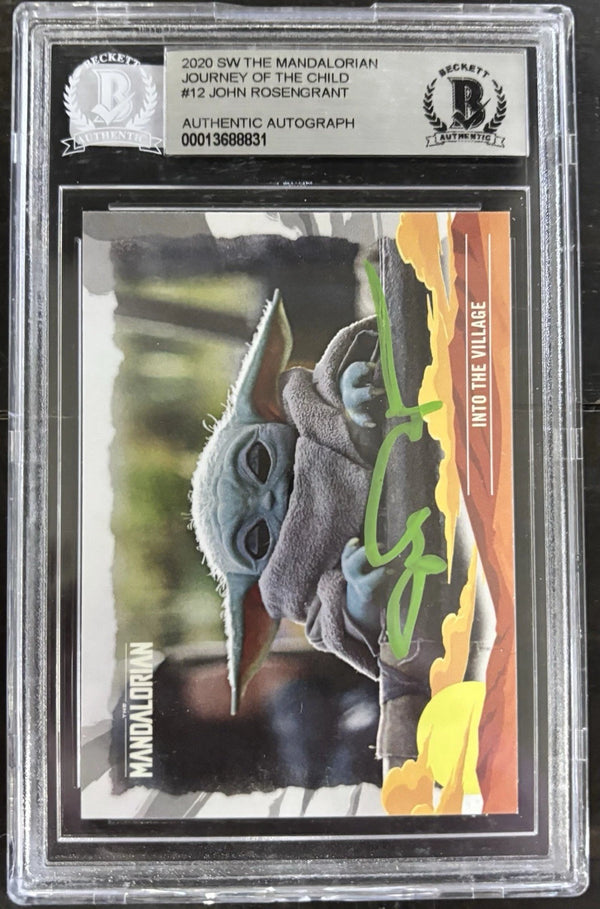 2020 WS The Mandalorian Journey Of The Child John Rosengrant Auto