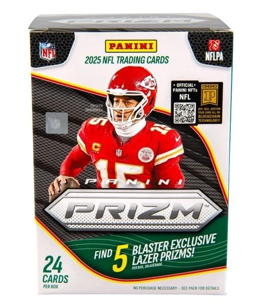 2025 Panini Prizm Football Trading Card Factory Sealed Blaster Box