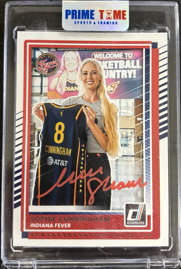 2025 Donruss Sophie Cunningham In Person Auto SWAU Cert. Fever