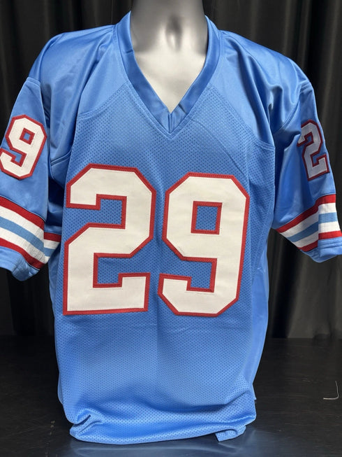 Custom Unsigned Ken Houston Blue Jersey XL