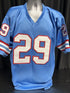 Custom Unsigned Ken Houston Blue Jersey XL