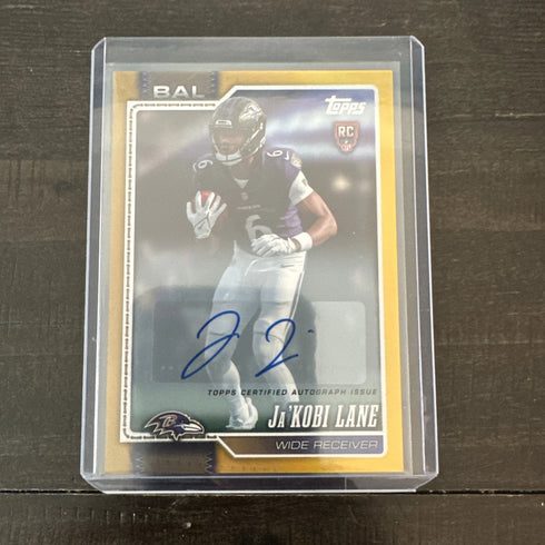 Topps 2026 Ja'Kobi Lane RC Auto Baltimore Ravens #331 number match /50