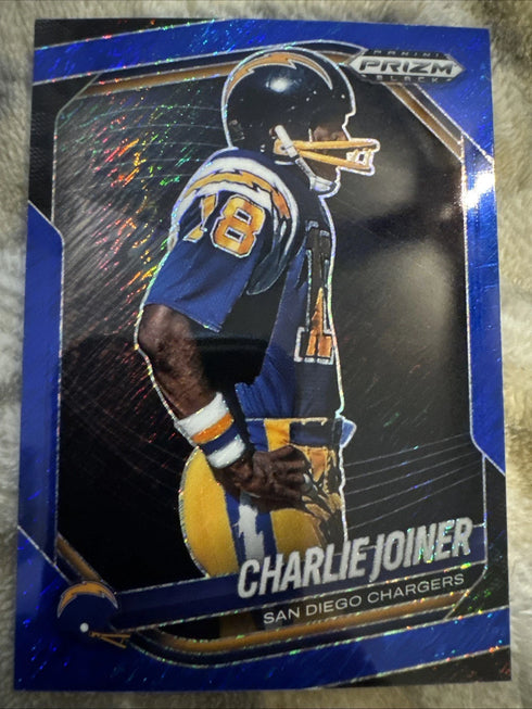 2025 Panini Prizm Black Blue Prizm Charlie Joiner #127 Chargers /35