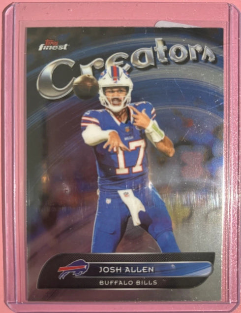 Topps Finest Josh Allen 2025 Bills #CR-4 Creators Insert Card