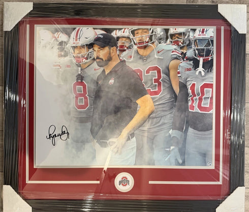 Ohio State Ryan Day Coach Signed Framed 20x24 With COA