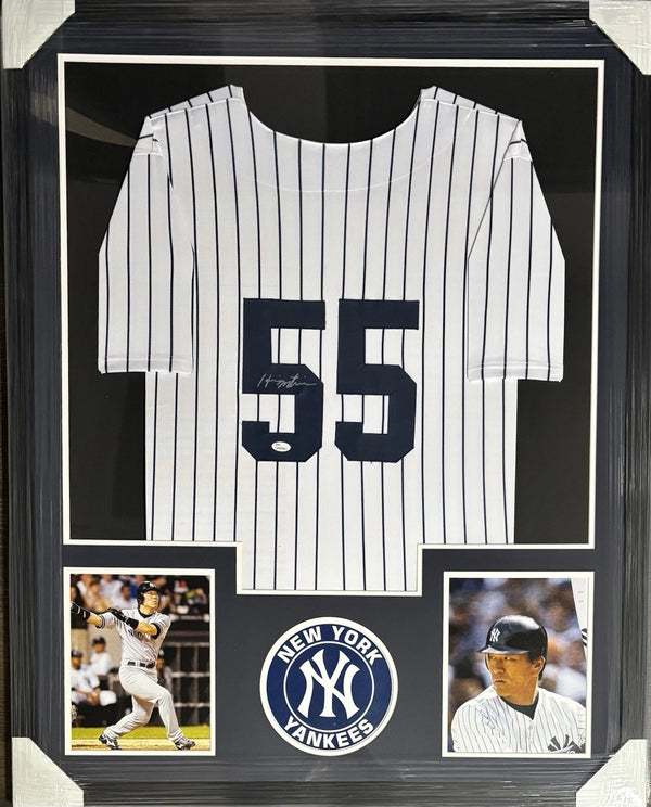New York Yankees Hideki Matsui Signed Framed Pinstripe Jersey With JSA