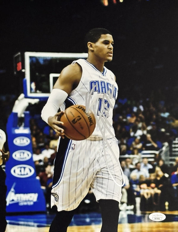 Orlando Magic Tobias Harris Signed 11x14 Dribbling JSA COA