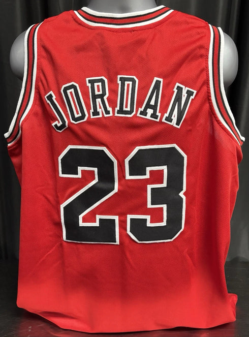 Custom Unsigned Michael Jordan Red Jersey XL